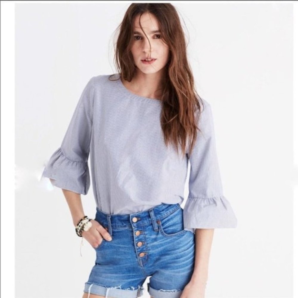 Madewell Striped Bell Sleeve Top